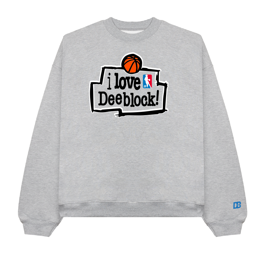 I Love DB Crewneck Sweatshirt