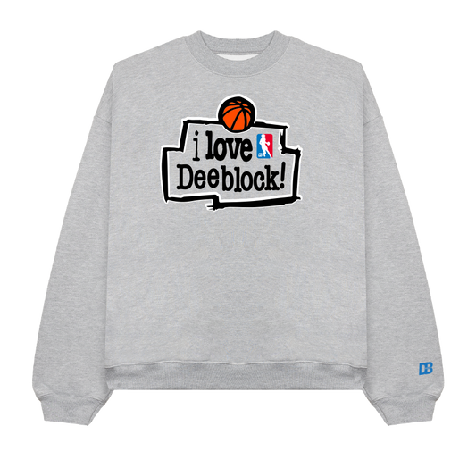 I Love DB Crewneck Sweatshirt